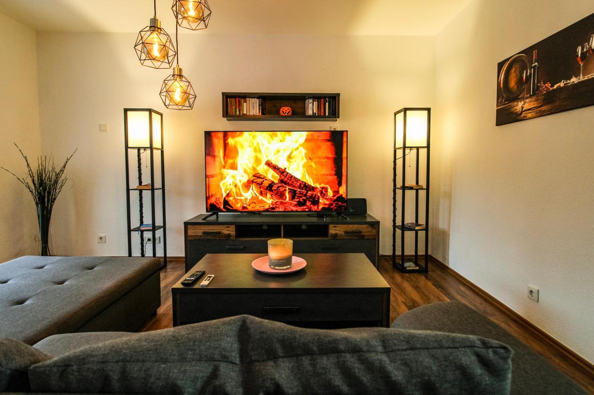 Moderne Fewo Sky Netflix Terrasse Burgblick Boxspringbett Waschtrockner Bullay Bagian luar foto