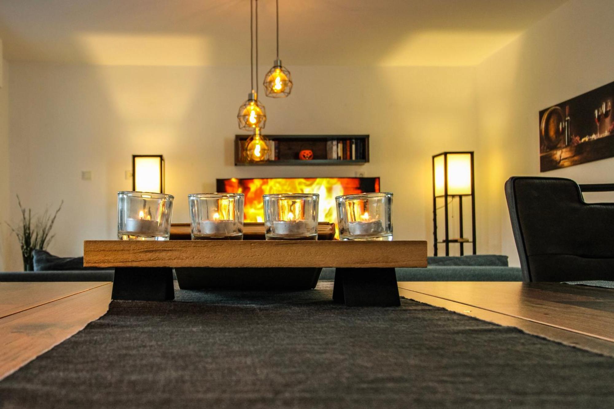 Moderne Fewo Sky Netflix Terrasse Burgblick Boxspringbett Waschtrockner Bullay Bagian luar foto